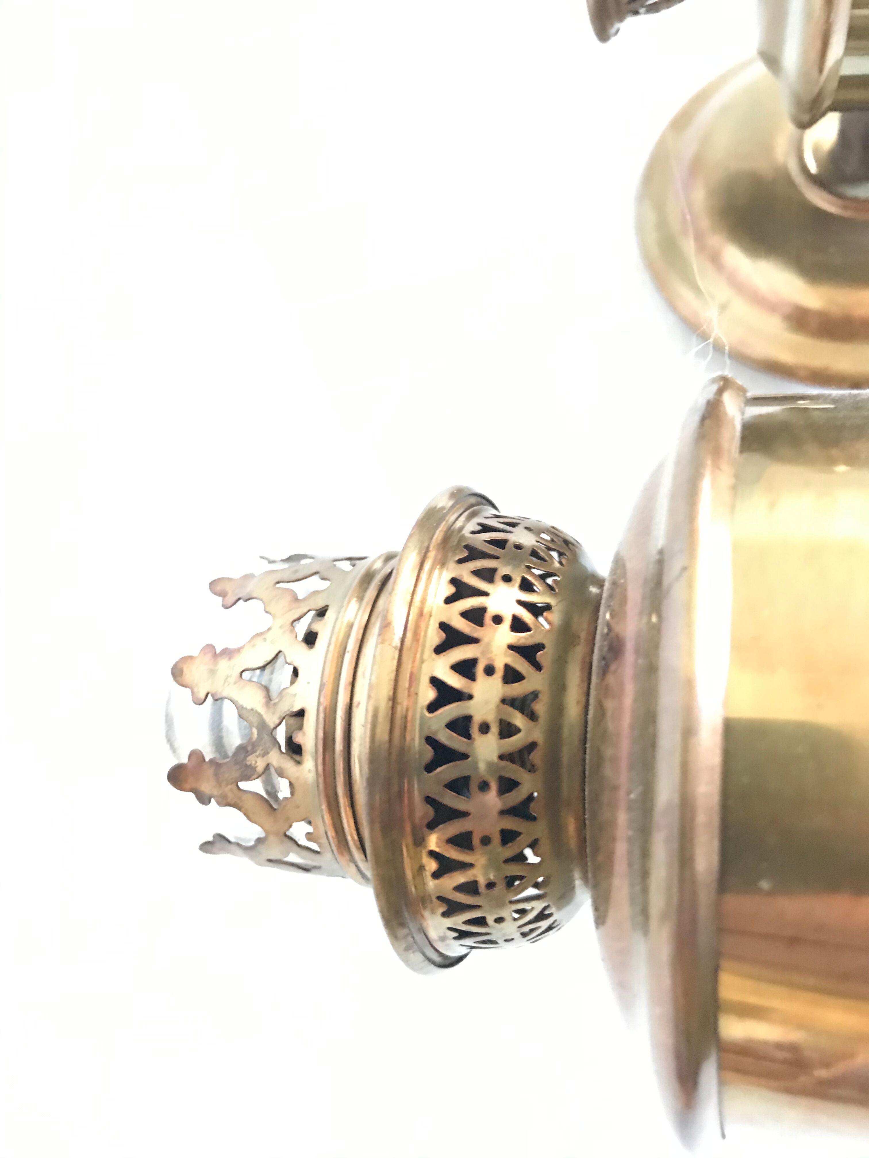 Old pair of brass wall light