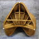 Meditation lotus armchair rattan braided 70s