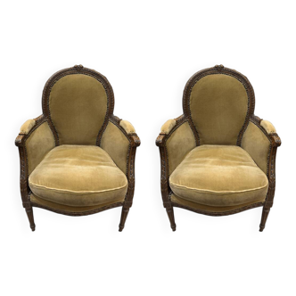 Paire de bergères
