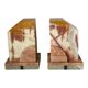Pair of Art Deco marble and onyx bookends