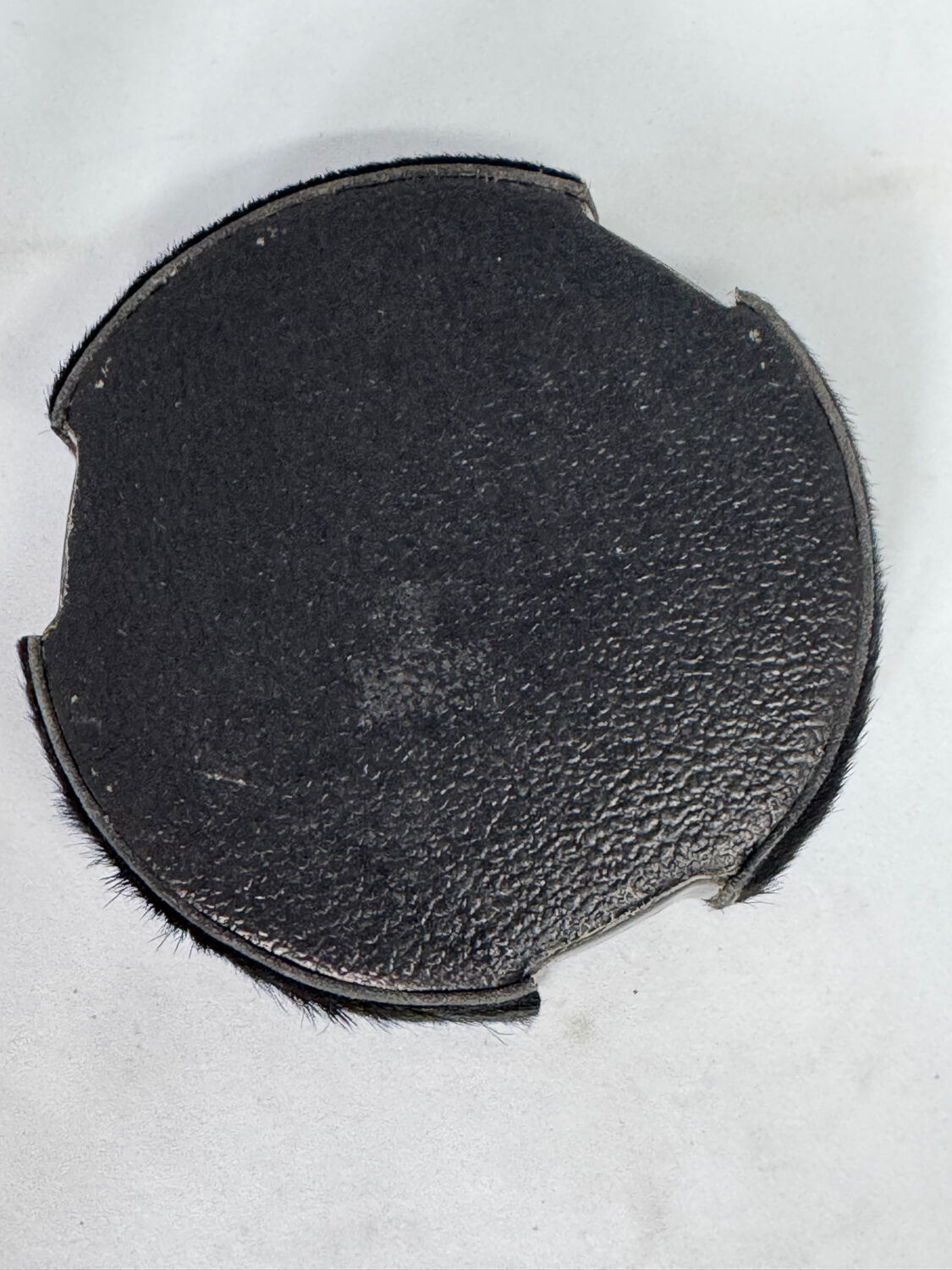 Vintage metal ashtray and hair