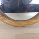 Miroir ovale cerclage bois massif 93 x 46 cm