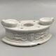 Inkwell late eighteenth early nineteenth white porcelain antique decoration