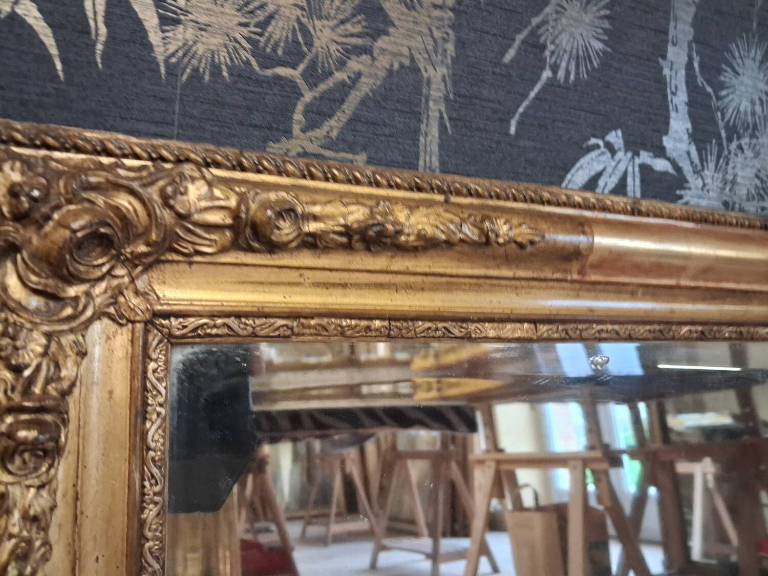 Restoration period mirror 77x63