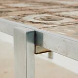 Steel and ceramic coffee table