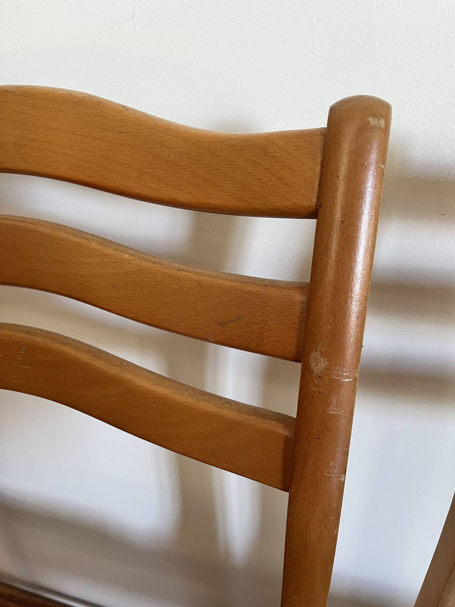 Set of 4 ribbed fabric chairs