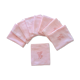 9 serviettes art déco roses monogrammées NC