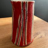 Earthenware pitcher covered with paper