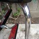 Stool stool red Formica