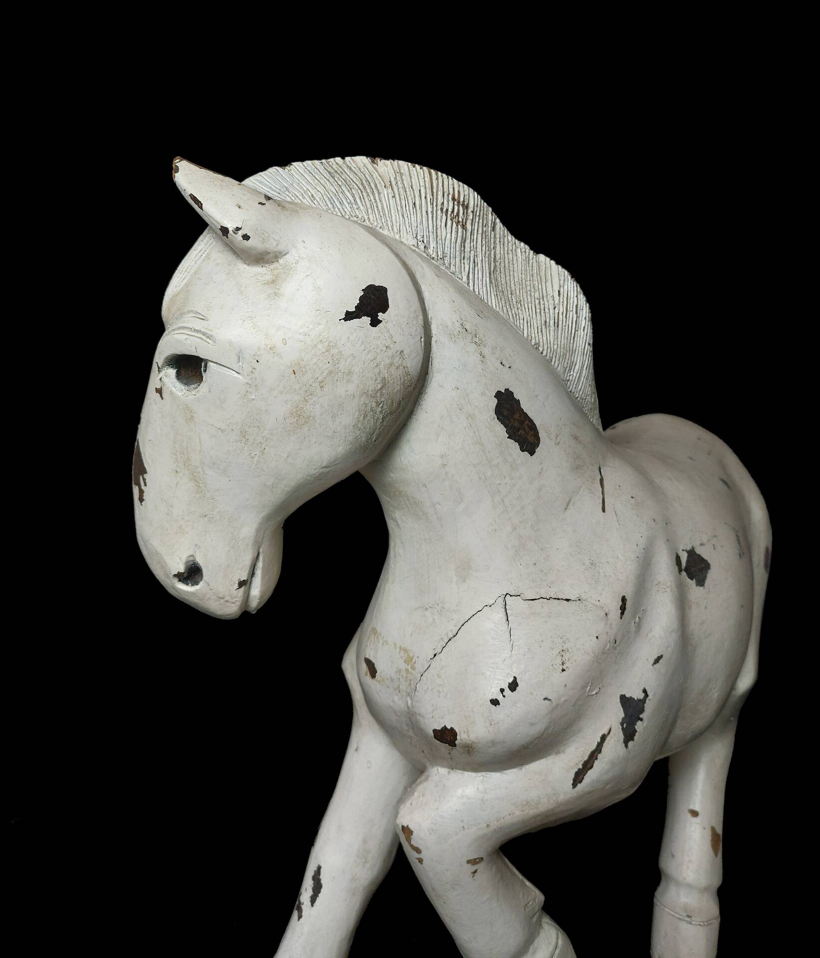 Carved wooden horse – Folk Art