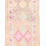 Vintage Super Soft Pink Runner Rug, 85x394Cm