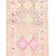 Vintage Super Soft Pink Runner Rug, 85x394Cm