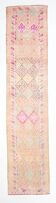 Tapis coureur vintage super doux rose, 85x394 cm