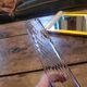 Soliflore en verre fumé texturé. Années 70