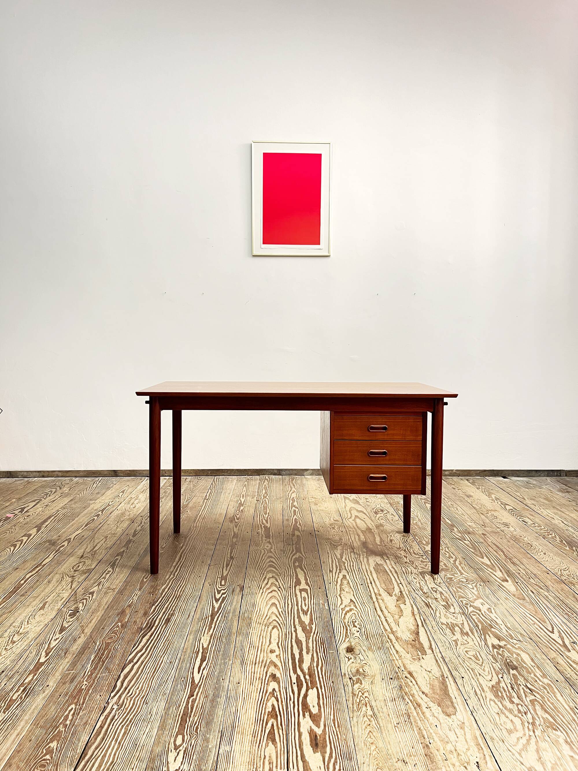 Danish mid-century modern teak writing desk by Arne Vodder, 1960s