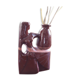 Ceramic pitcher vase polymorphic woman art deco