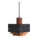 Suspension très rare par Leo Forell / Taito Oy / Finlande / Cuivre / Teck / Design moderne du milieu du siècle / Années 1960