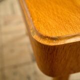 Vintage Extendable Oak Dining Table 1960s Czechoslovakia