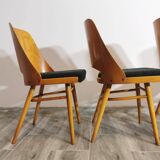 Dining chairs by radomir hoffman for ton, 1950s, set of 4