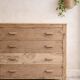 Antique light wood commode – authentic bohemian chic charm