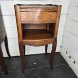 Pair of solid oak bedside tables