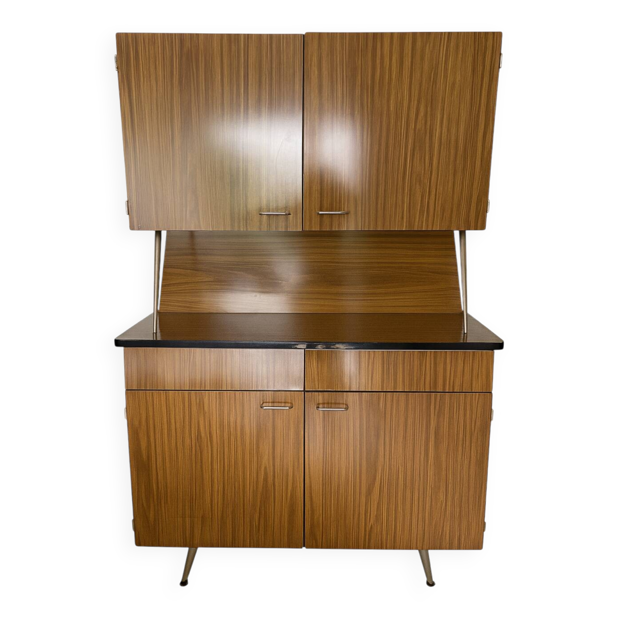 Buffet en bois vernis - mid-century modern