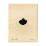 Original ink drawing on vintage paper