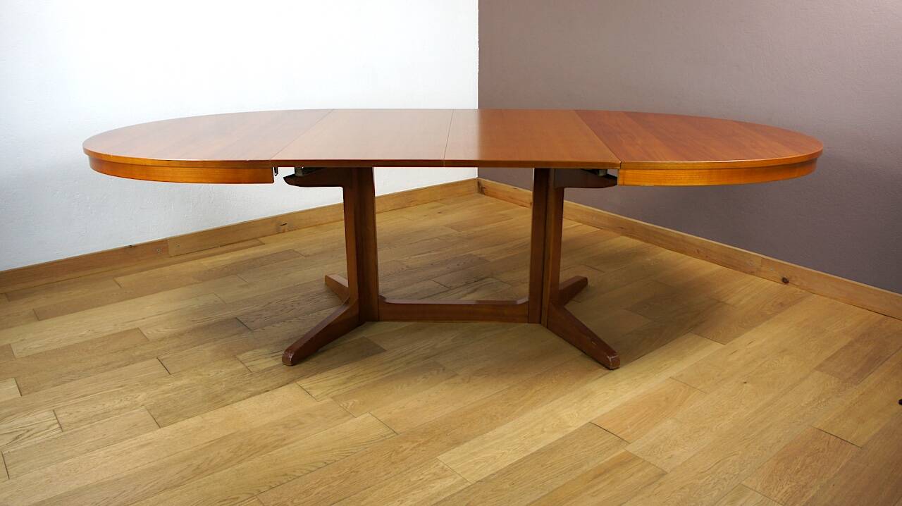 Vintage 1960 Baumann Oval Dining Table