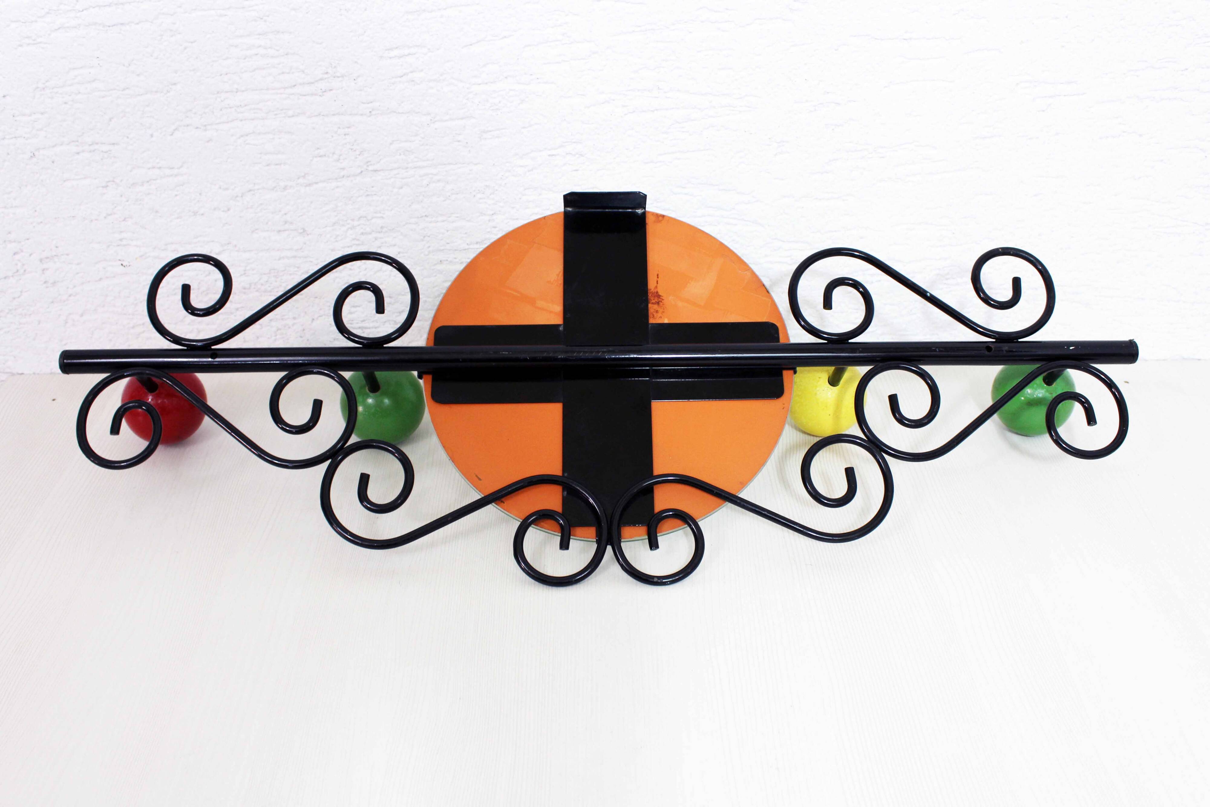 Boules wall mirror coat rack