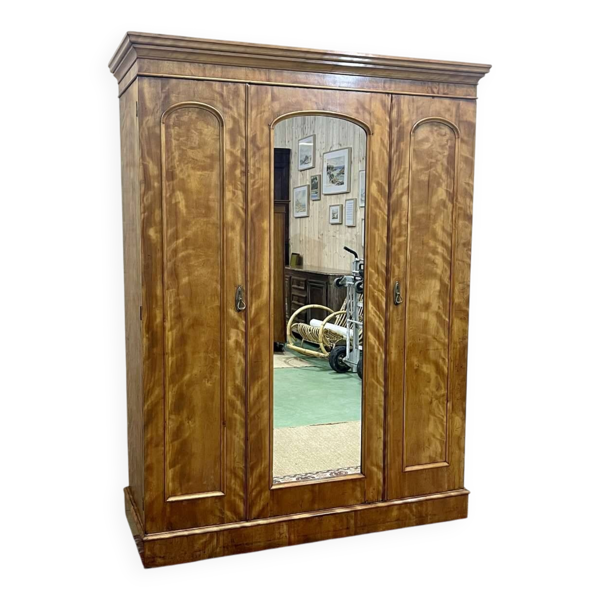 Dressing victorien du XIXème en acajou blond - démontable