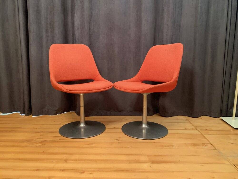 Set of Finnish Polaris swivel chairs by Eero Aarnio for Asko Export, 1970s