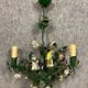 Chandelier and its wall lamp in braided iron and slurry art deco era