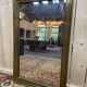Miroir de bistro - brasserie en laiton et mercure