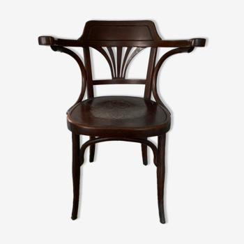 Armchair Jacques Joseph Kohn Vienne stamped and label