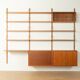Classic shelving system from the 1950s in teak veneer by Poul Cadovius for Cado