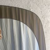 Miroir en verre fumé 70’s space age