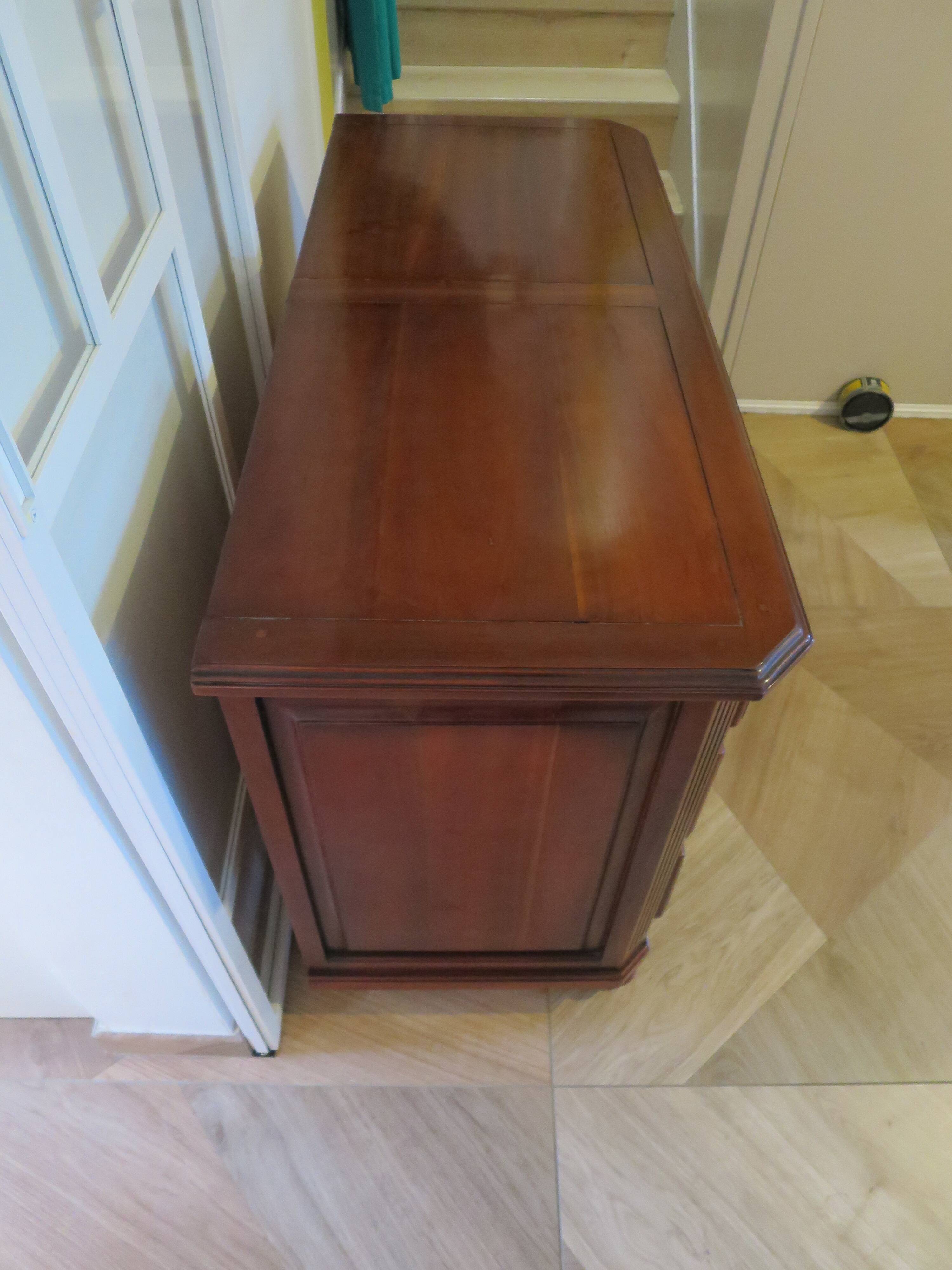 Vintage–Beautiful Louis Philippe chest of drawers – Directoire style – 4 drawers – Cherry wood