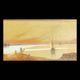 Orientalist Watercolour 1906 (H.S. Lynton) in its Syrian frame from the Mo period.