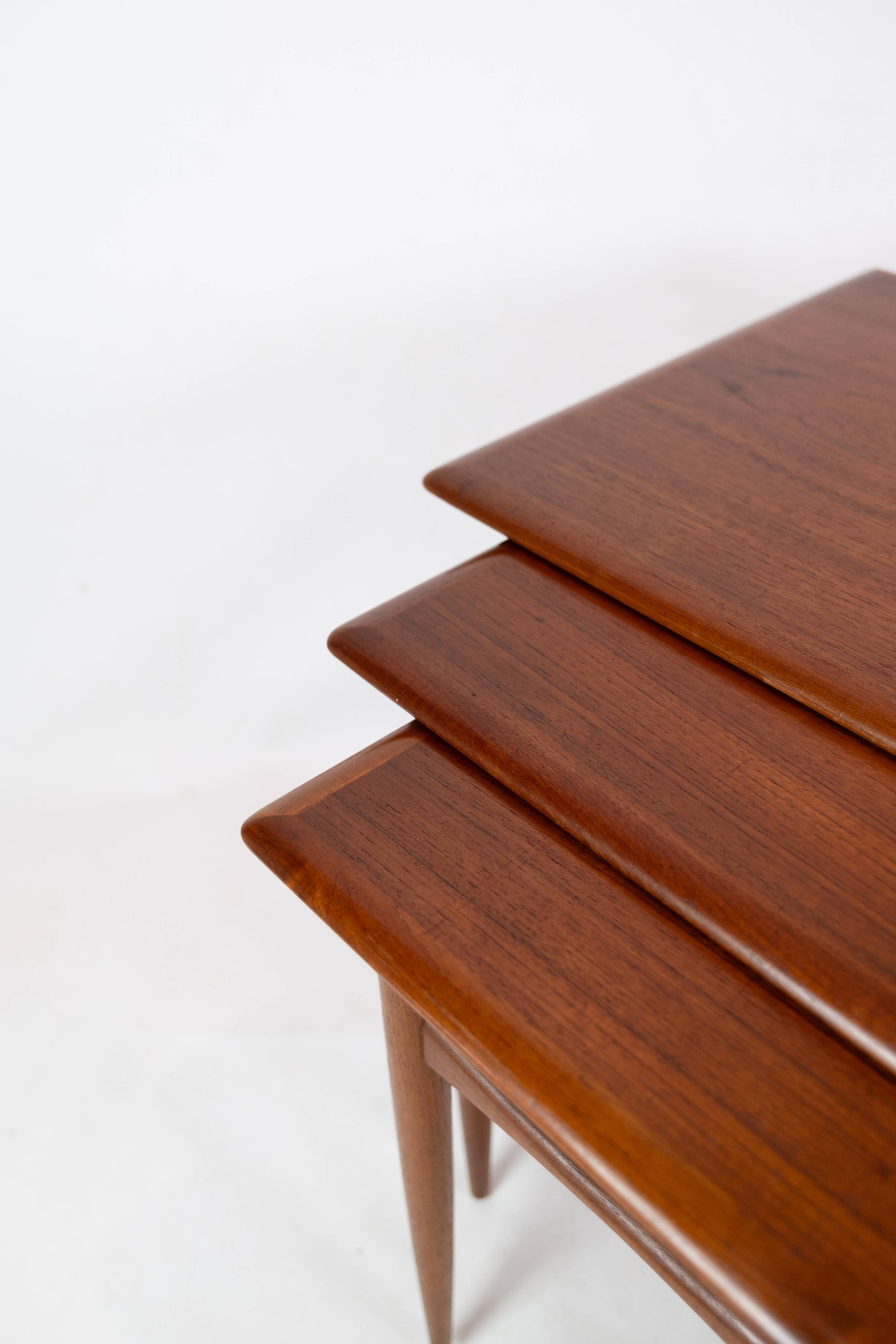 Deposit tables - Teak wood - Danish furniture architect - 1960