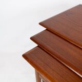 Tables gigognes - Bois de teck - Architecte de mobilier danois - 1960