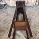 High table silver mahogany carved vintage
