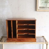 Office sorter, old wooden document holder