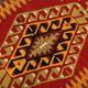 5x10 Wine Red & Orange Turkish Vintage Kilim Rug, 168x295Cm