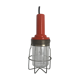 Vintage orange bakelite glass lamp - 25 cm