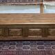 Banc coffre breton en châtaigner et marqueterie XIXème
