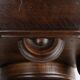 19th Century Art Deco Architectural wall mounted console in oak, France