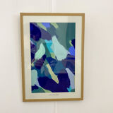 Original painting under glass