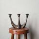 Vintage bronze chandelier Scandinavian country decor