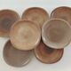 7 sandstone enamel dinner plates Sologne Porcelain