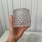 8 tulipes en verre pour luminaire